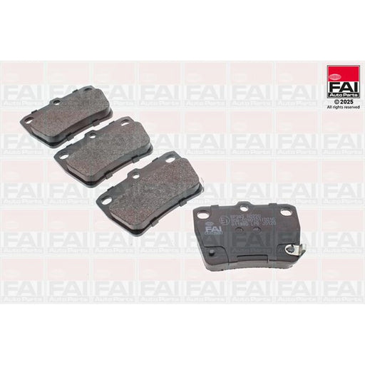 FAI Rear Brake Pad Set fits Toyota Rav 4 2000-2005 1.8 2.0