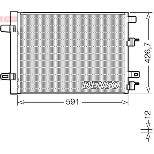 Denso Air Conditioning Condenser fits Mercedes-Benz A-Class 2018-2020