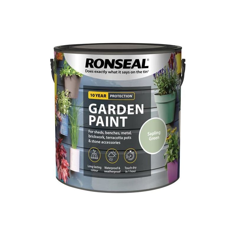 Ronseal Garden Paint Sapling Green 2.5 litre Ronseal - Dynamic Drive