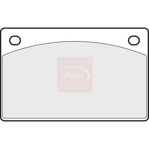 Apec Rear Brake Pad Set fits Bentley T2 Series 1977-1981 6.75