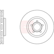 Apec 2 x Vented Brake Discs fits Ford Focus II 2009-2011 2.5