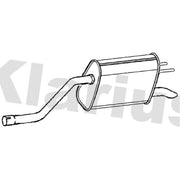 Klarius Box With Tail Pipe Rear fits Opel Meriva B 2010-2017 1.4