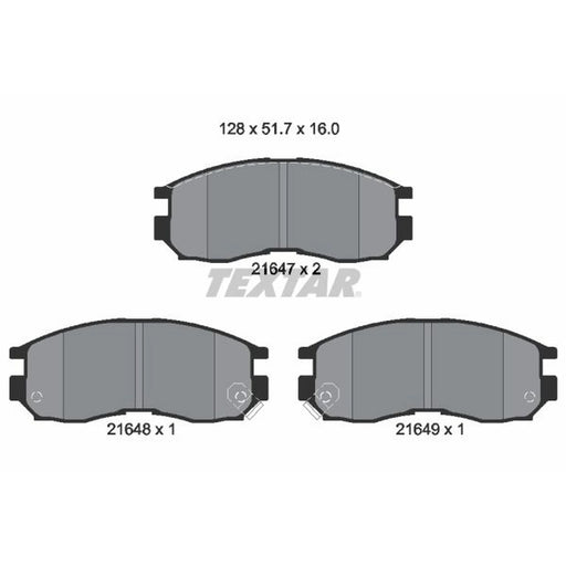 Textar Front Brake Pad Set 2164701