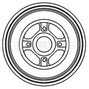 Borg & Beck Brake Drum Assembly Rear BBR7119