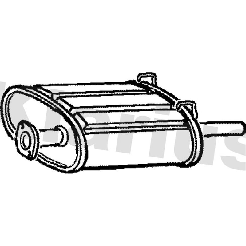 Klarius Box With Tail Pipe Rear fits Honda Cr-V I 1995-2002 2.0
