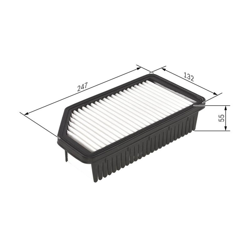 Bosch Engine Air Filter fits Kia Rio III 2011-2017 1.2 1.25