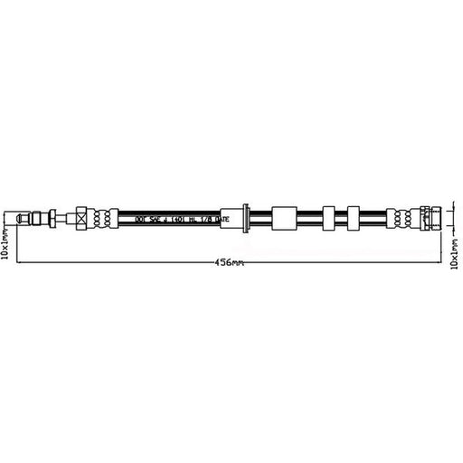 Juratek Brake Hydraulic Hose Line Right JBH1253