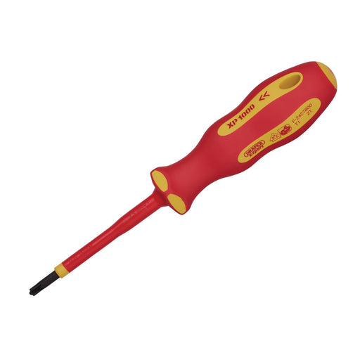 Draper XP1000 VDE PZ/SL Type Screwdriver, No.1 x 80mm 64489 Draper - Dynamic Drive