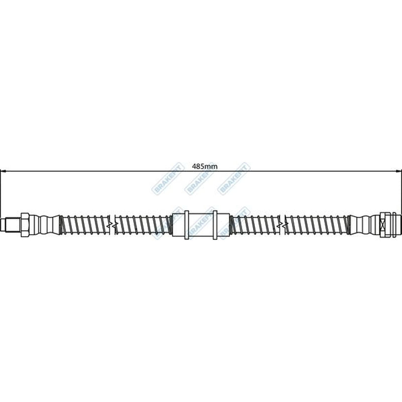Apec Brake Hydraulic Hose Line Front fits Mercedes-Benz E-Class 2009-2016