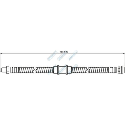 Apec Brake Hydraulic Hose Line Front fits Mercedes-Benz E-Class 2009-2016
