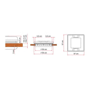 Fiamma Rooflight Vent 50 Crystal for Camper Roof Ventilation Fiamma - Dynamic Drive