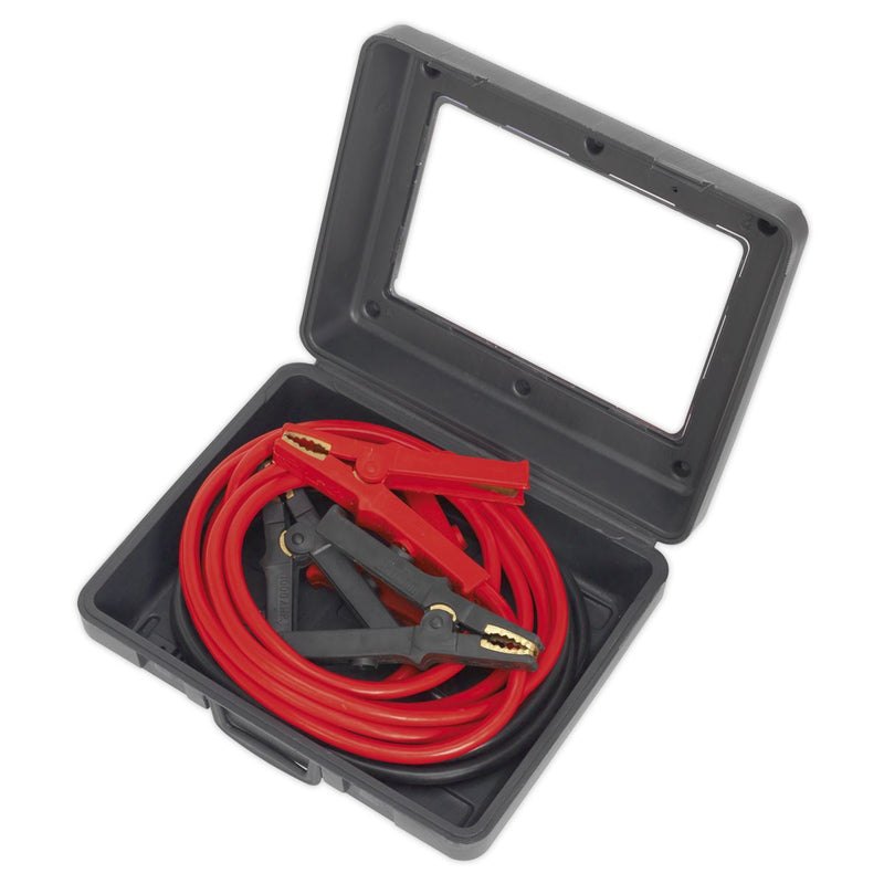 Sealey Heavy-Duty Booster Cables 40mm x 5m CCA 600A BC4050HD Sealey  - Dynamic Drive