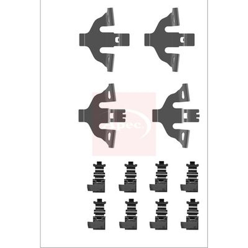 Apec Brake Pad Accessory Fitting Kit Front fits Audi Q7 2015-2020 3.0