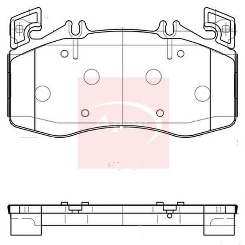 Apec Front Brake Pad Set fits Mercedes-Benz A-Class 2019 on 177.054