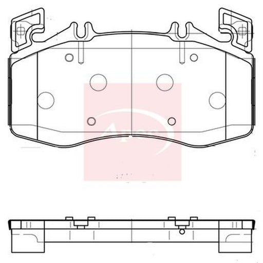 Apec Front Brake Pad Set fits Mercedes-Benz A-Class 2019 on 177.054