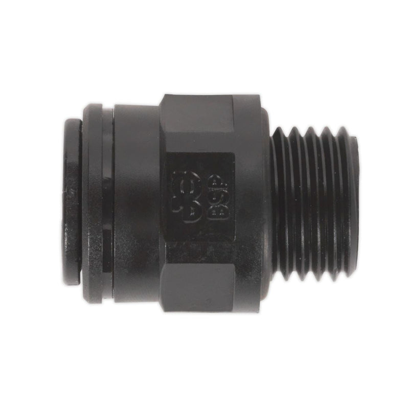 Sealey Straight Adaptor 8mm x 1/4"BSP Pack of 5 (John Guest Speedfitï PM010812E) Sealey - Dynamic Drive