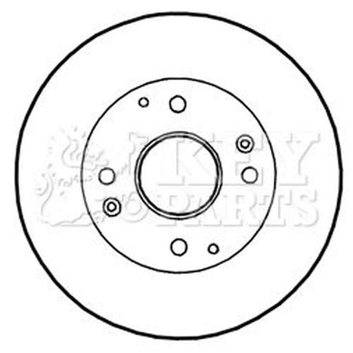 Key Parts Rear Brake Solid Discs & Pads fits Honda Accord 1999-2002 2.0
