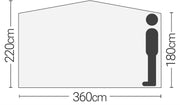Quest Screen house 6 Pro pop up Gazebo (Grey) Quest Leisure - Dynamic Drive