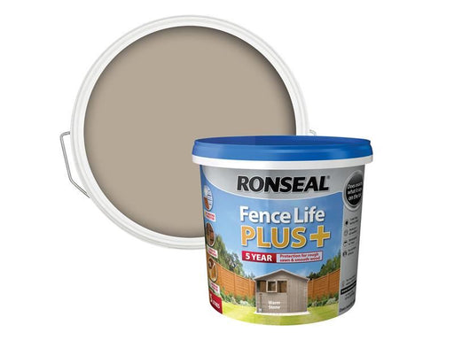 Ronseal Fence Life Plus+ Warm Stone 5 litre Ronseal - Dynamic Drive