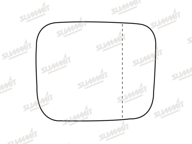 Summit Heated Base Plate With Blind Spot Mirror Glass fits Jeep Renegade 13 on LHS Summit - Bars 4 Cars