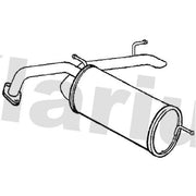 Klarius Box With Tail Pipe Rear fits Honda Civic IX 2013-2016 1.6