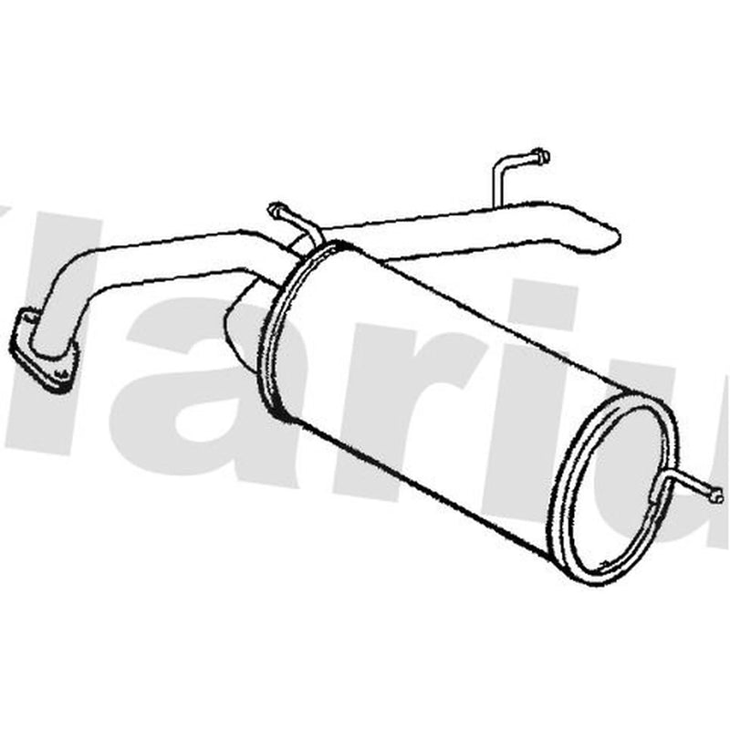 Klarius Box With Tail Pipe Rear fits Honda Civic IX 2013-2016 1.6