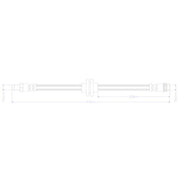Juratek Brake Hydraulic Hose Line Front fits Renault Captur I 2013-2019