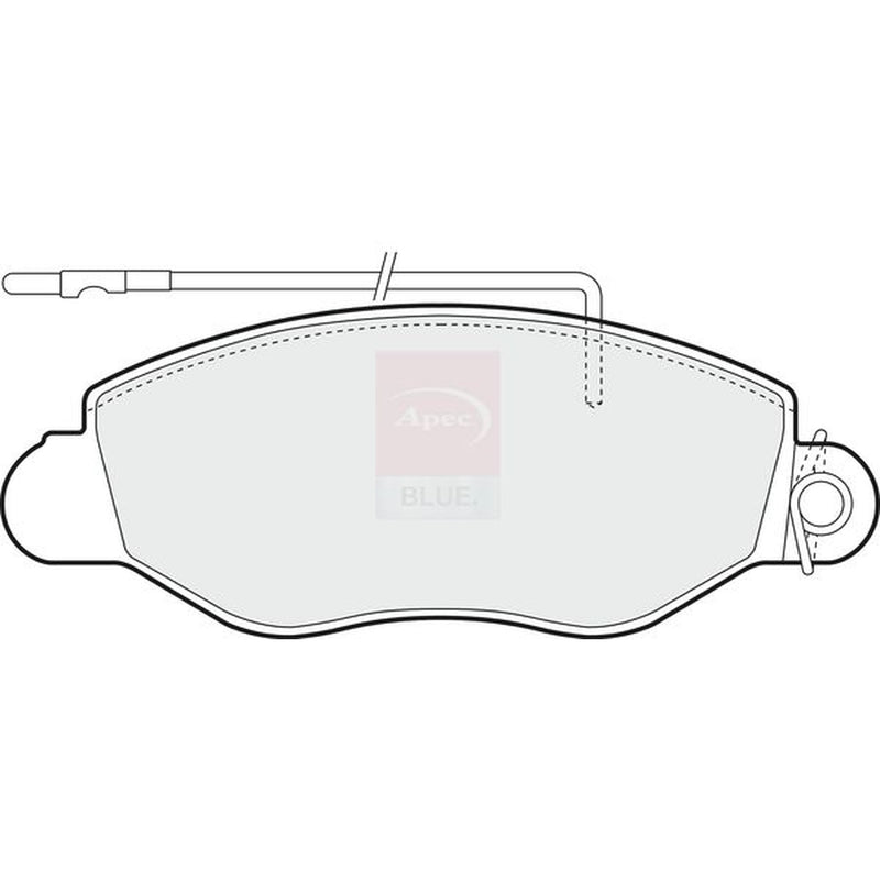 Apec Front Brake Pad Set fits Nissan Cabstar E 1998-2006
