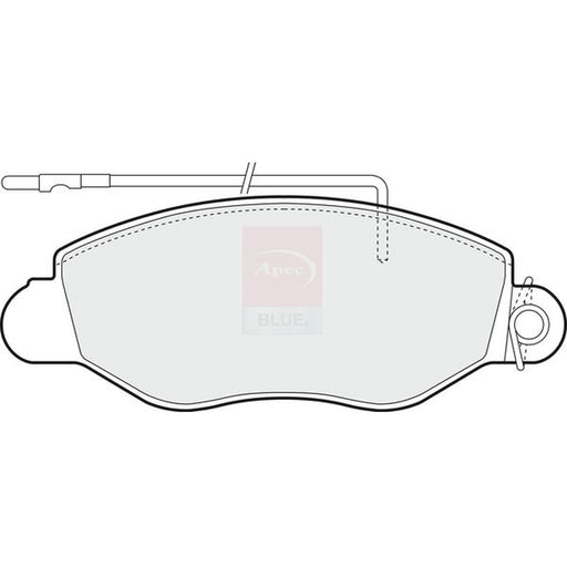 Apec Front Brake Pad Set fits Nissan Cabstar E 1998-2006