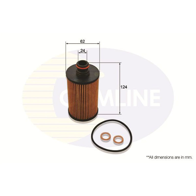 Comline Engine Oil Filter fits Ssangyong Actyon II 2012-2013 2.0
