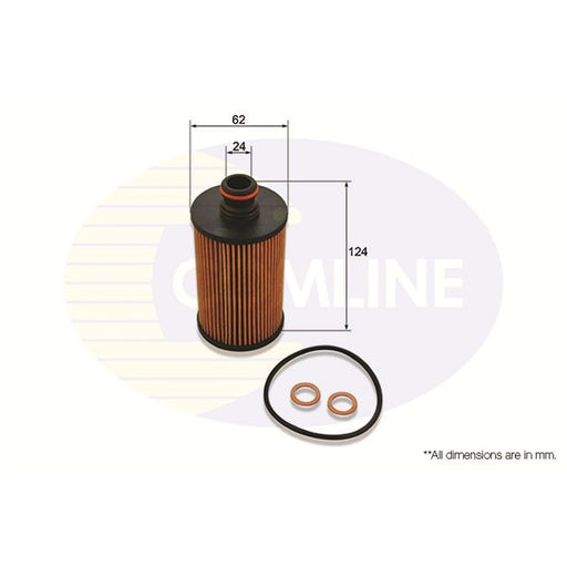 Comline Engine Oil Filter fits Ssangyong Actyon II 2012-2013 2.0