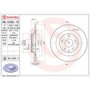 Brembo Rear Brake Solid Discs & Pads fits Mazda CX-5 2011-2017 2.0 2.2