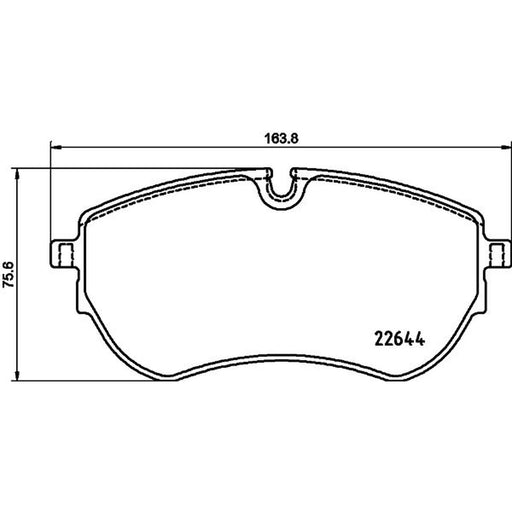 Mintex Front Brake Pad Set fits VW Amarok 2010-2022 2.0 3.0