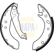 NAPA Brake Shoe Set Axle Kit fits Ford Courier Box Body 1996-2003 1.3 1.4 1.8