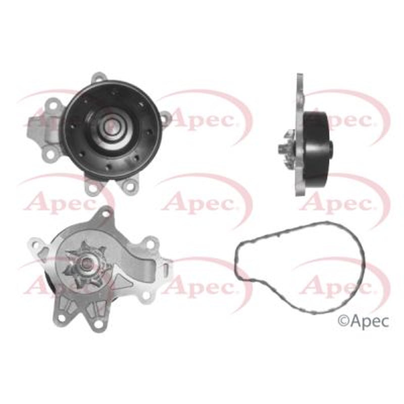 Apec Engine Cooling Water Pump fits Toyota Avensis 2008-2018 1.8 2.0