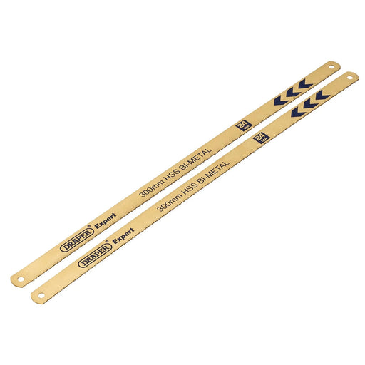 Draper Expert Bi-Metal Hacksaw Blades, 300mm, 24tpi (Pack of 2) - 736/2 - image 1