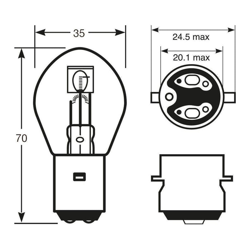 Ring Automotive R396 12V 45/40W Bosch Ba20D Headlamp Ring  - Dynamic Drive