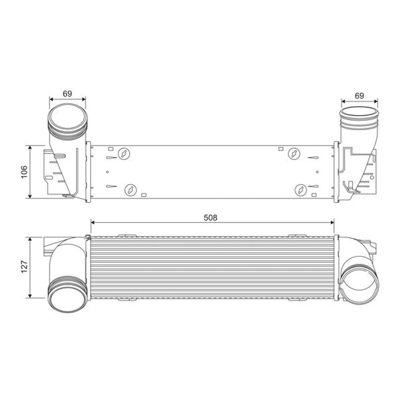 Valeo Intercooler (Charge Air Cooler) 818392