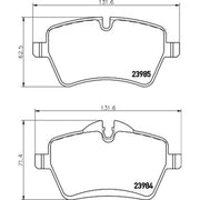 Mintex Front & Rear Brake Discs & Pads fits Mini Mini 2003-2007