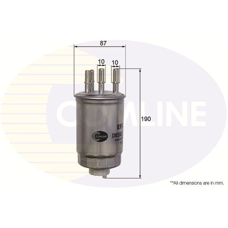 Comline Fuel Filter Element fits Land Rover Discovery III 2004-2009 2.7