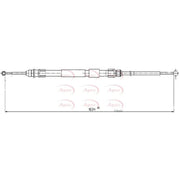 Apec Handbrake Cable Right Rear CAB1579
