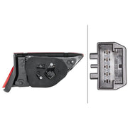 Hella Tail Light / Lamp LED Right fits VW Tiguan 2016-2024 1.4 1.5 1.6 2.0