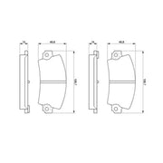 Bosch Front & Rear Pads fits Renault 25 1984-1992 2.2 2.4 2.7 2.8