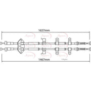 Apec Handbrake Cable Right Rear CAB1276
