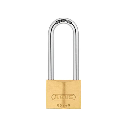 Abus Mechanical 65/40mm Brass Padlock 63mm Long Shackle Keyed Alike 6405 ABUS Mechanical - Dynamic Drive
