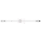 Apec Brake Hydraulic Hose Line Rear fits Mercedes-Benz Marco Polo Camper 2015 on