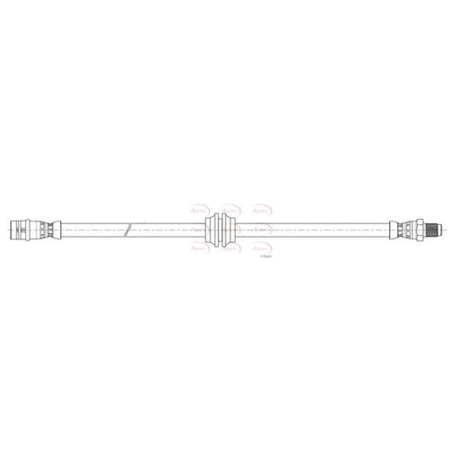 Apec Brake Hydraulic Hose Line Rear HOS4466