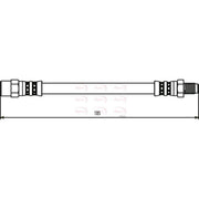 Apec Brake Hydraulic Hose Line Rear fits Audi 200 C2 1979-1982 2.1