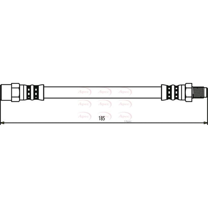 Apec Brake Hydraulic Hose Line outer HOS3313