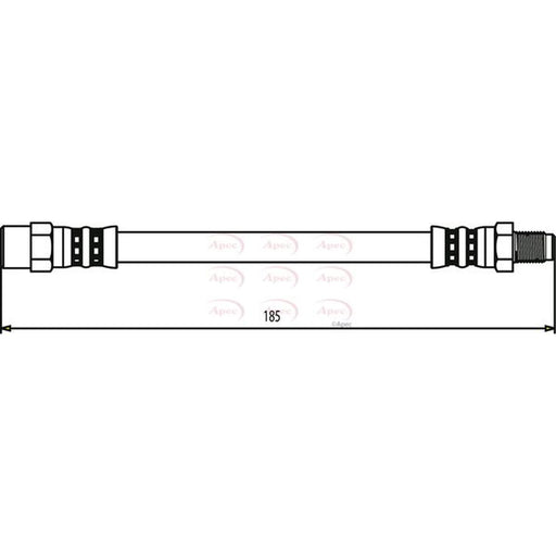 Apec Brake Hydraulic Hose Line outer HOS3313